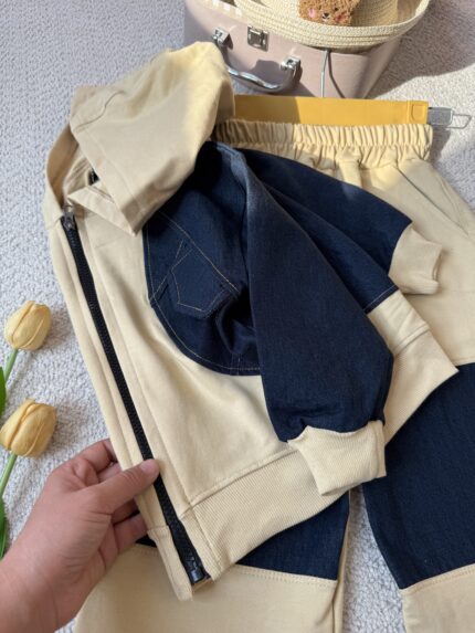 سویشرت شلوار ترکیب جین/