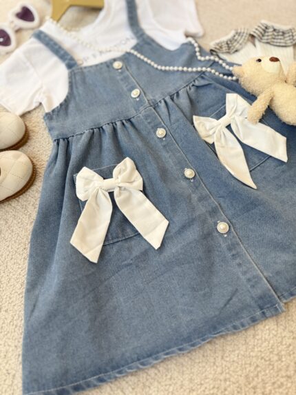 سه تیکه جین وارداتی پاپیون